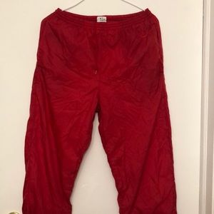 Vintage Nike Red retro Nike Windbreaker Pants